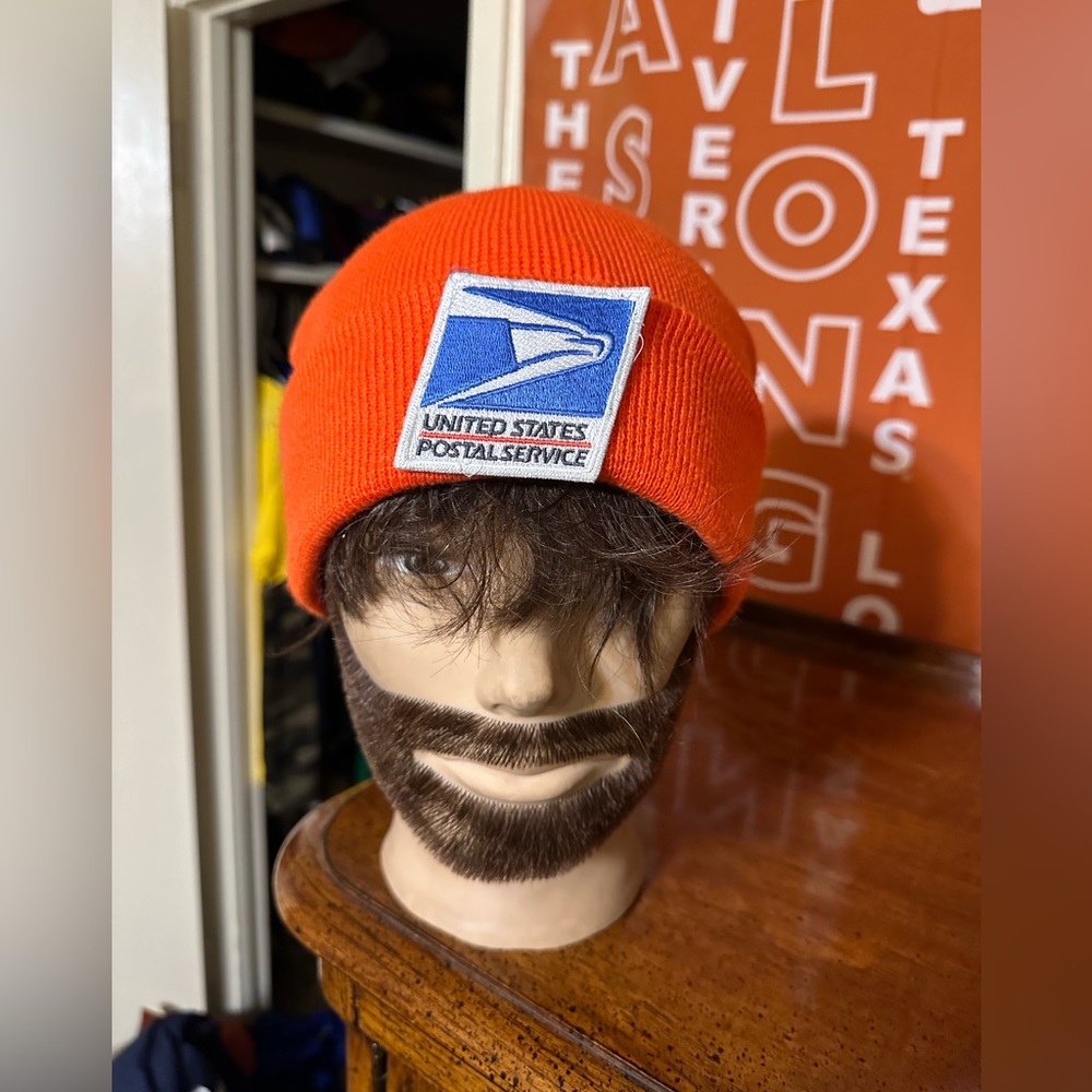 Vintage Usps Old Navy “Bright Orange” Hat 00s